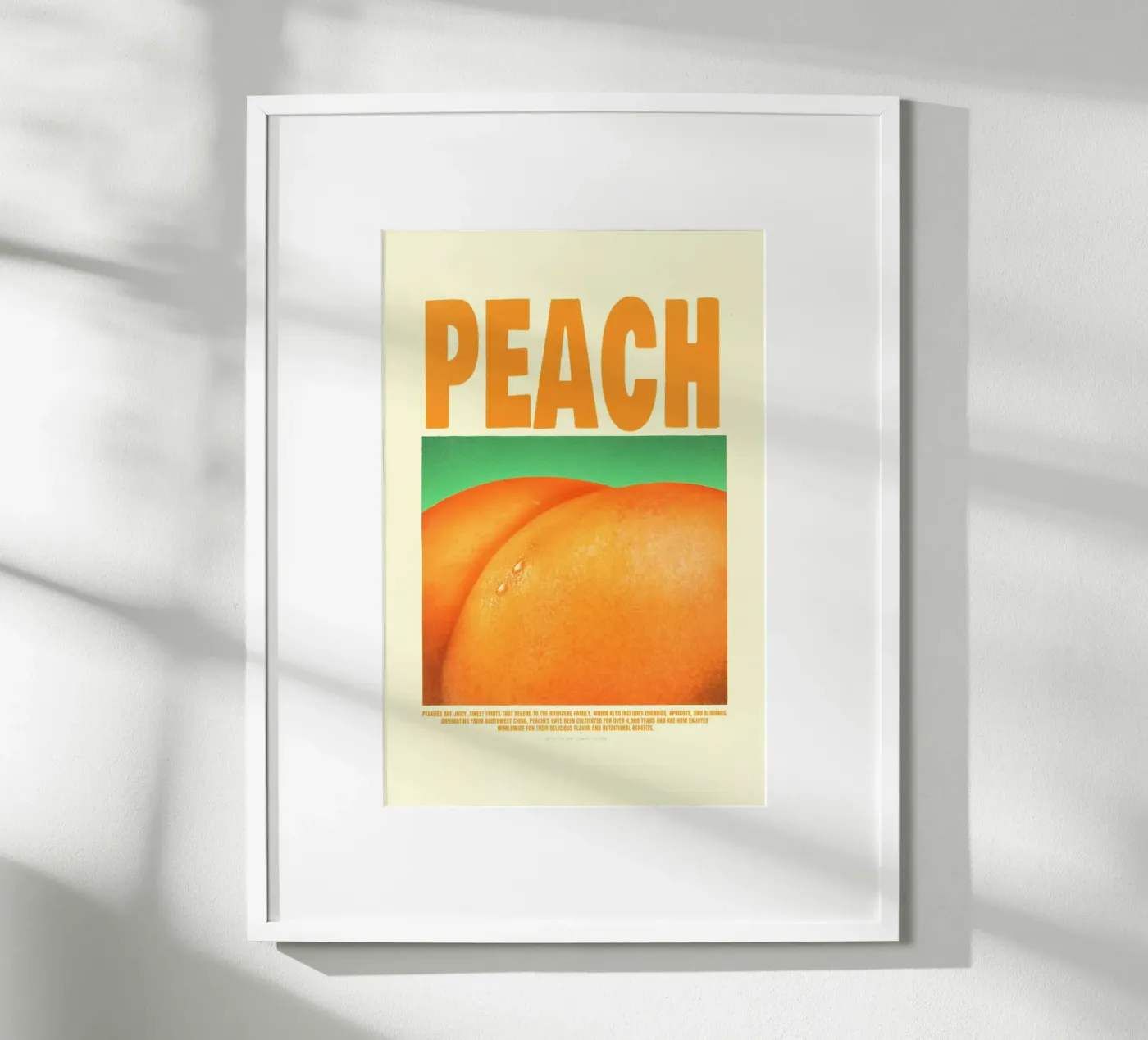 Peach poster by Jonas Loose