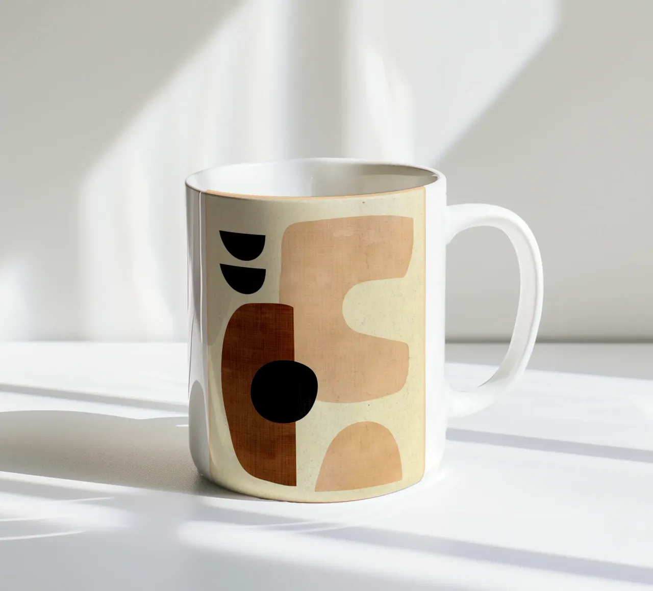 forme astratte semicerchi tazza in ceramica da CourtneyStudio