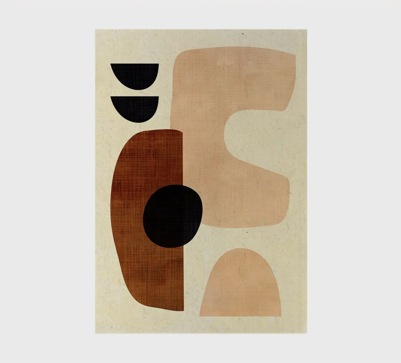 shapes abstract forms semi-circles notebook by CourtneyStudio