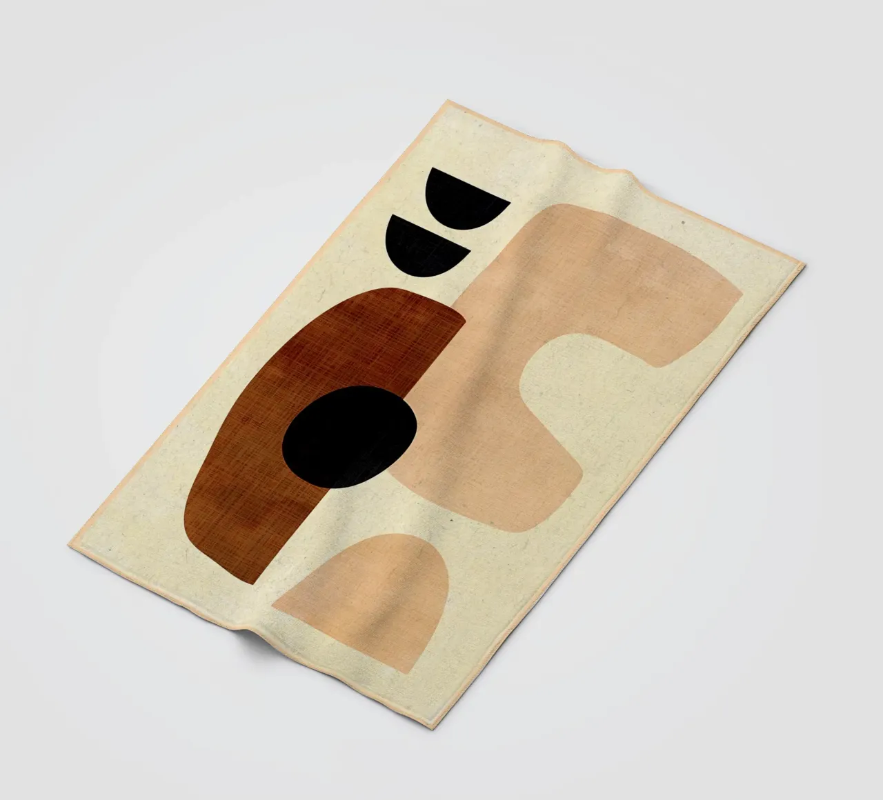 vormen abstracte vormen halve cirkels fleecedeken van CourtneyStudio