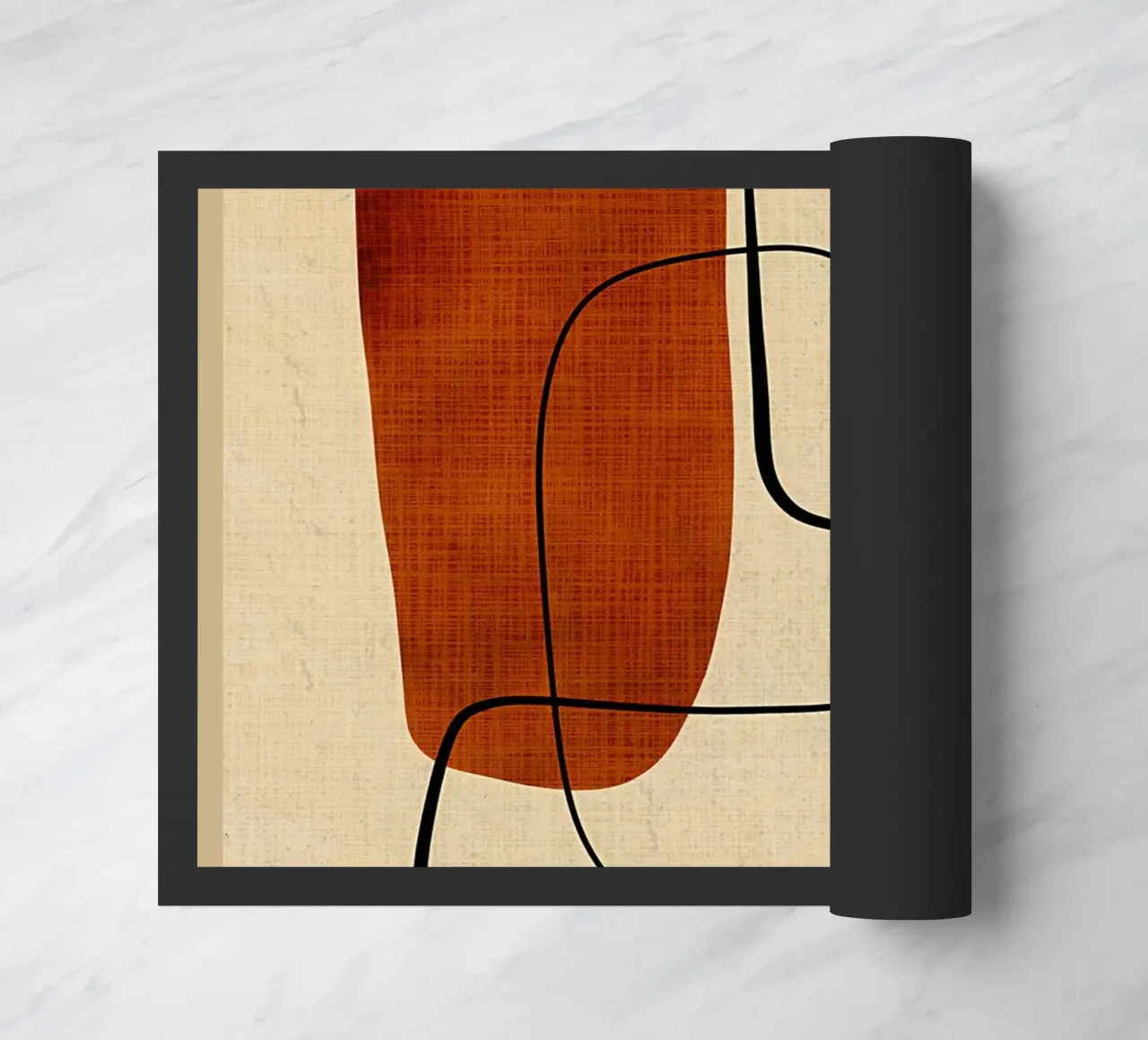 abstract shapes line rectangular shape doormat by CourtneyStudio