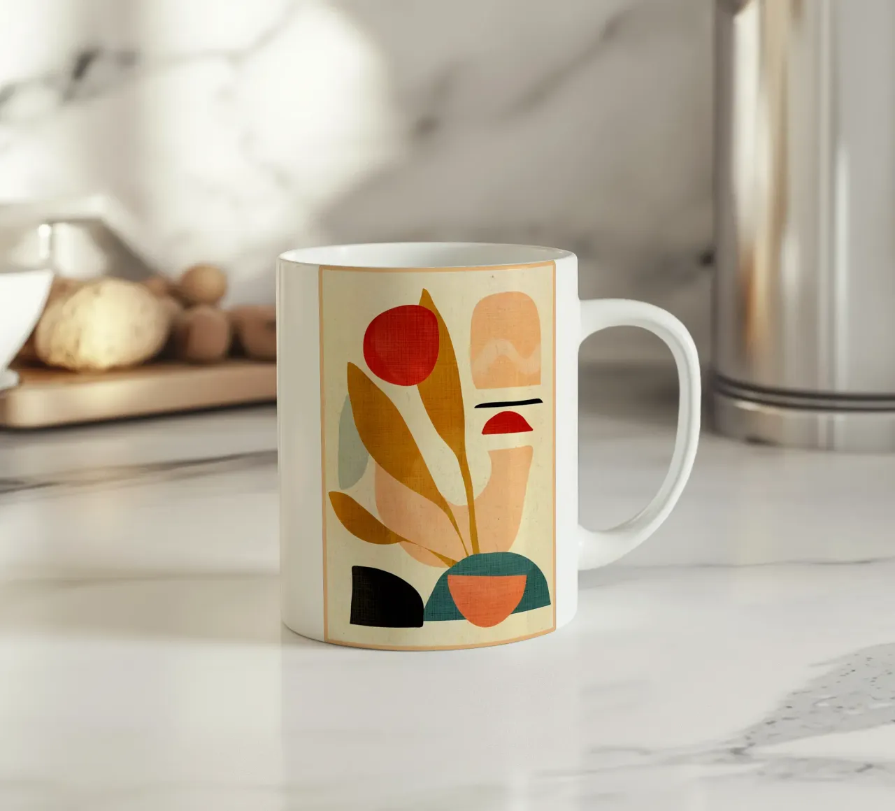forme geometriche astratte tazza in ceramica da CourtneyStudio
