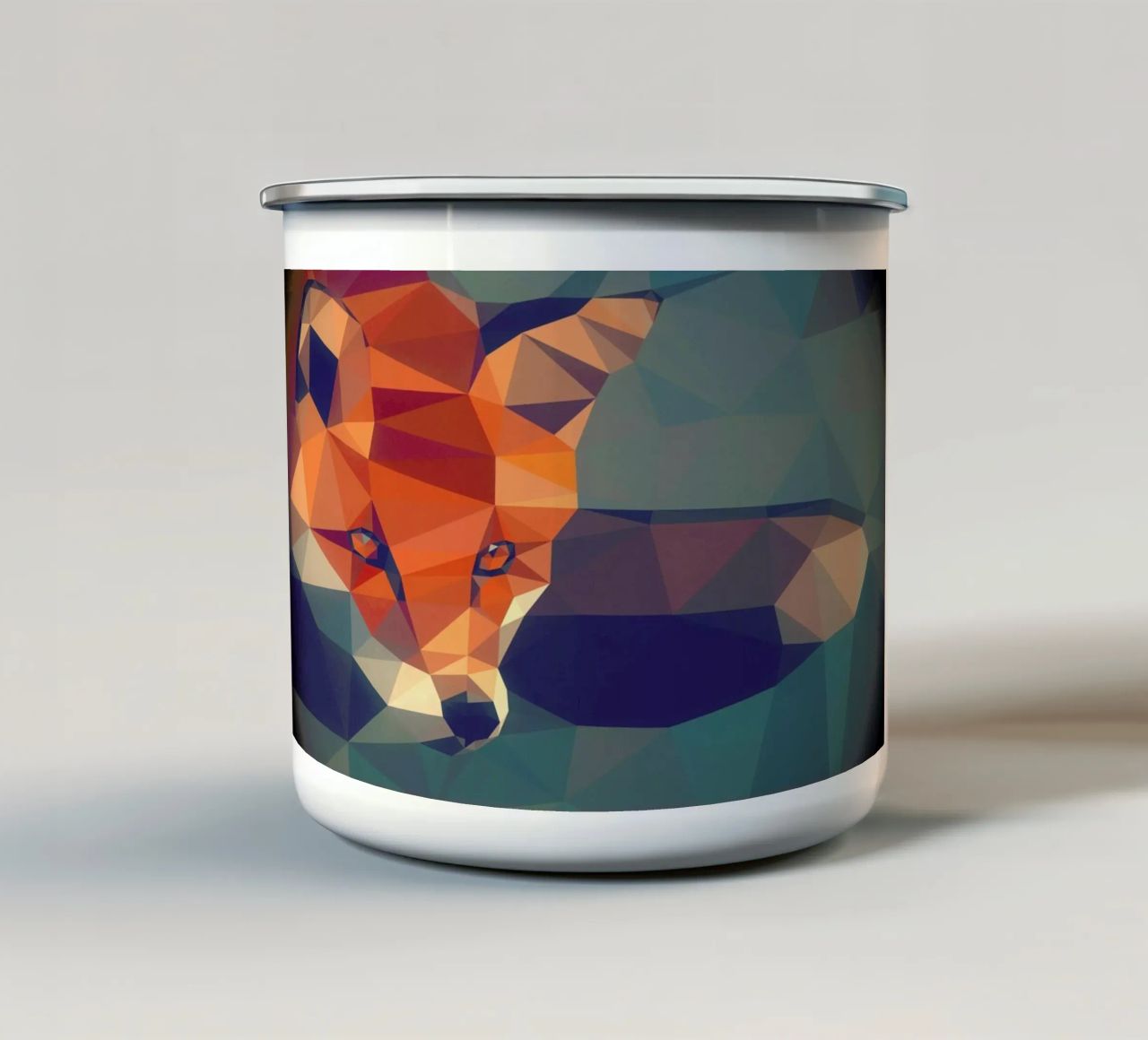 Vulpes vulpes tazza in smalto da Matěj Kašpar Jirásek