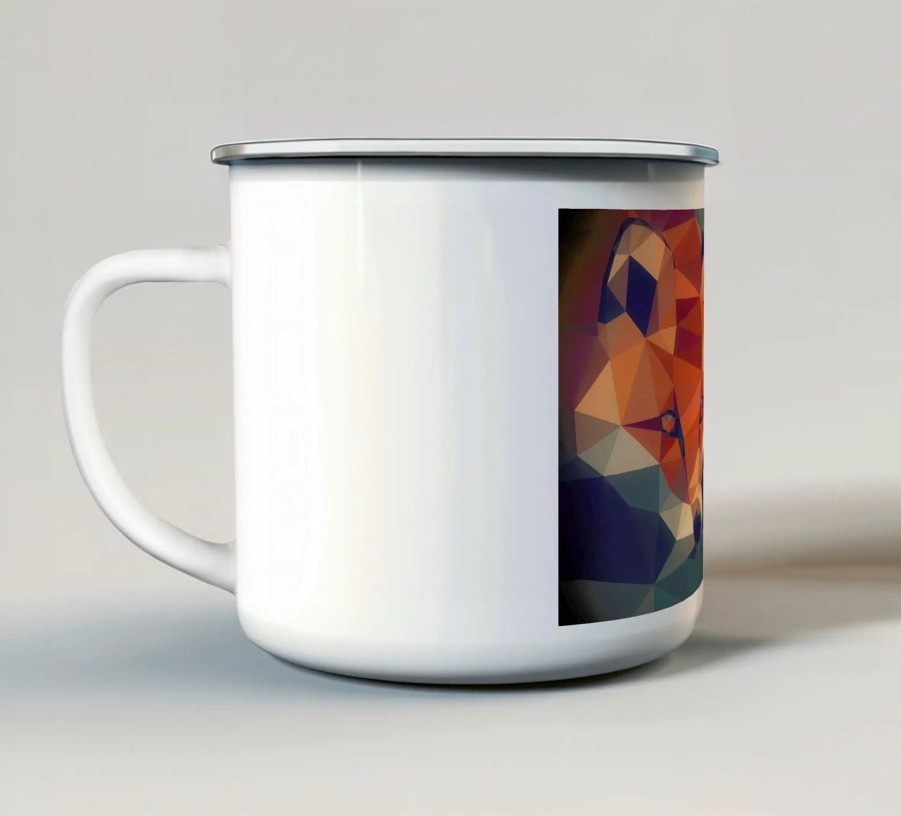 Vulpes vulpes tazza in smalto da Matěj Kašpar Jirásek