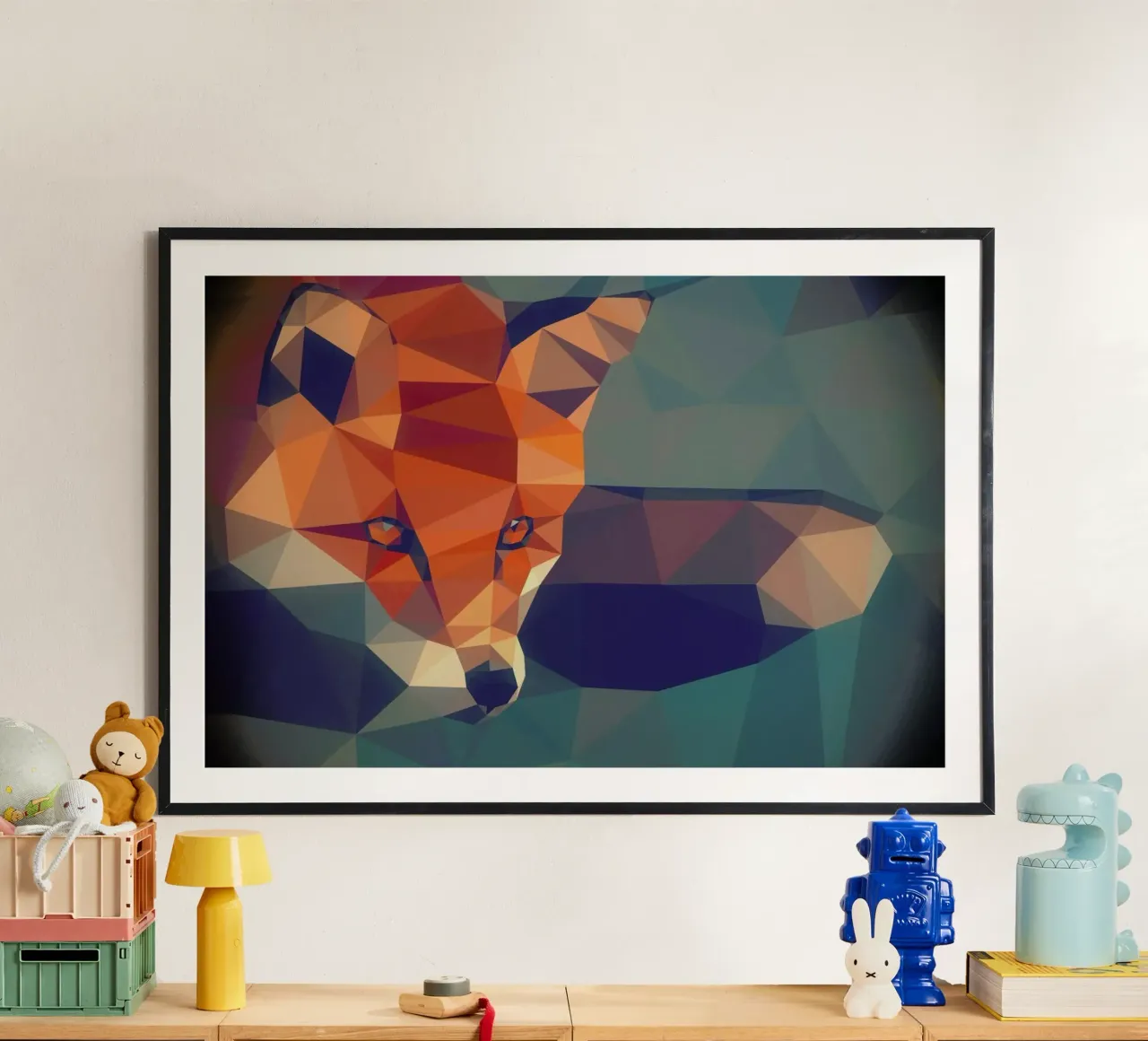 Vulpes vulpes poster con telaio in legno da Matěj Kašpar Jirásek