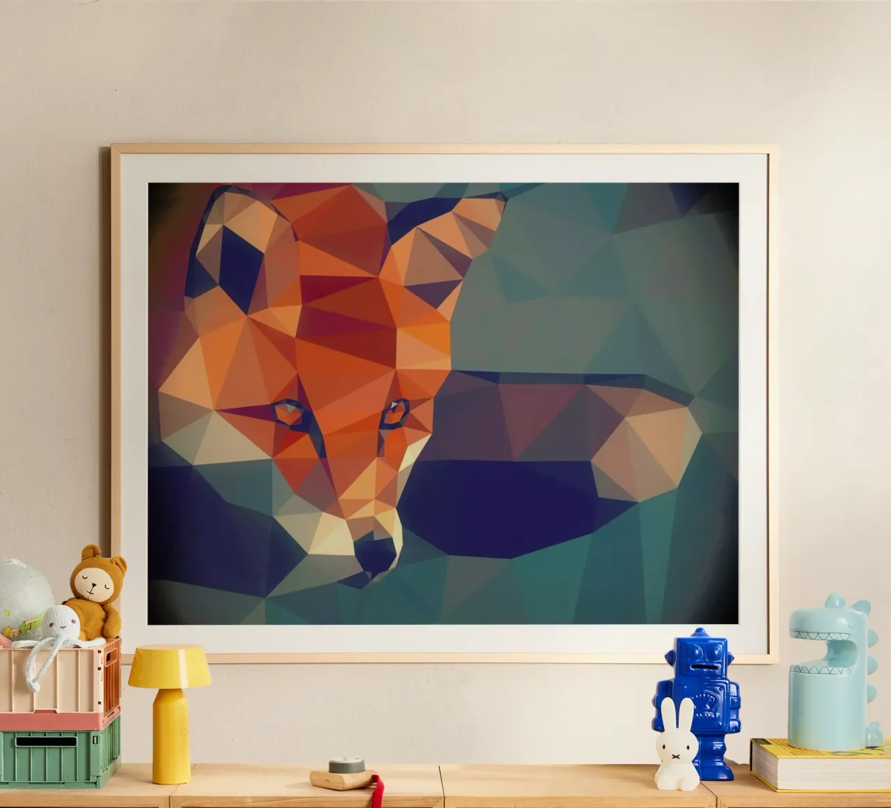 Vulpes vulpes poster con telaio in legno da Matěj Kašpar Jirásek