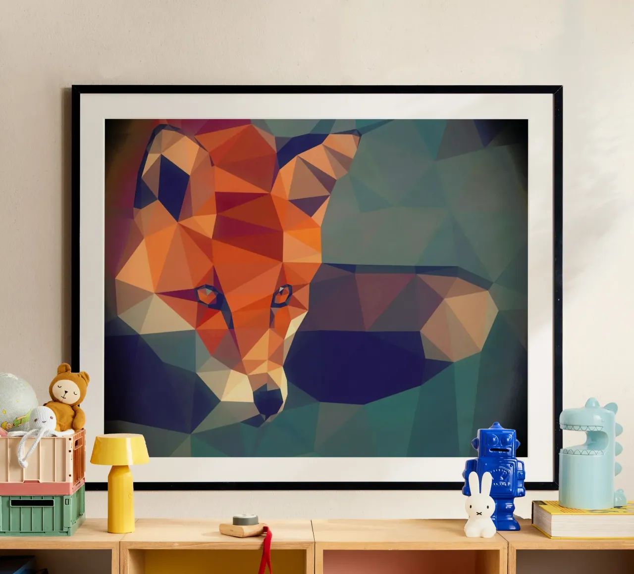 Vulpes vulpes poster con telaio in legno da Matěj Kašpar Jirásek