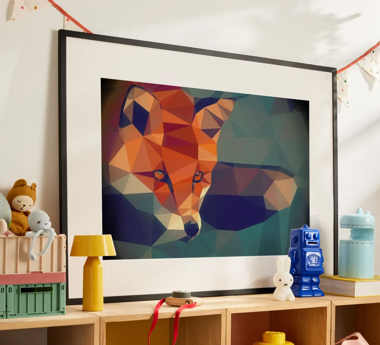 Vulpes vulpes poster con telaio in legno da Matěj Kašpar Jirásek