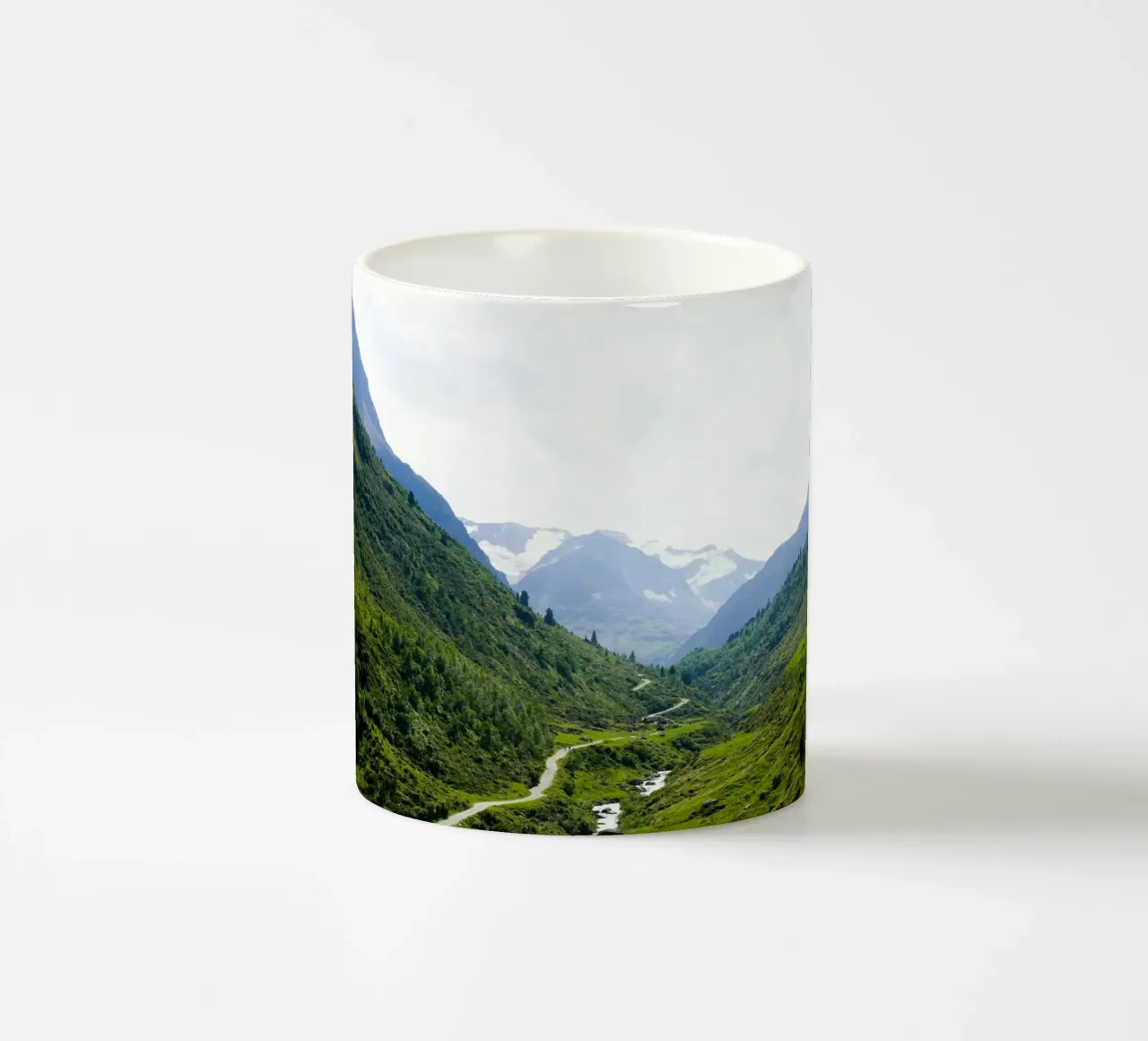 Das grüne Tal tazza in ceramica da Flo Klein