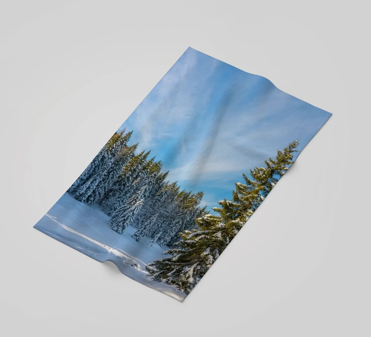 untouched snow serenity beach towel by Histrol