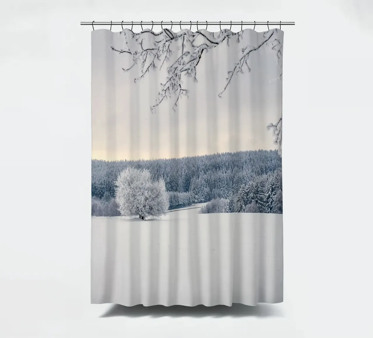 cold nature shower curtain by Histrol