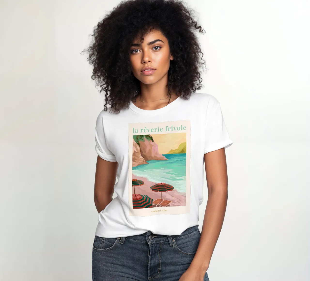 La Rêverie Frivole II women's fitted t-shirt by Goed Blauw
