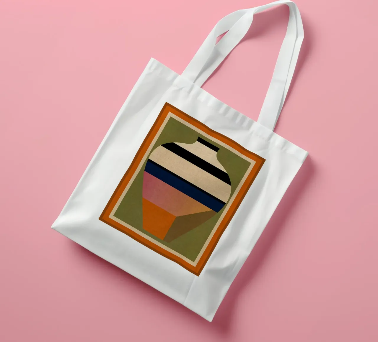vaso strisce geometriche borsa in juta da CourtneyStudio