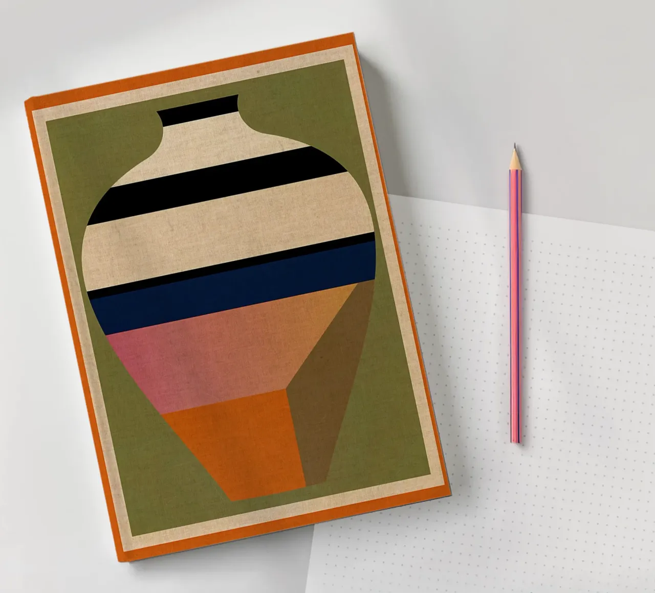 vaso strisce geometriche diario da CourtneyStudio