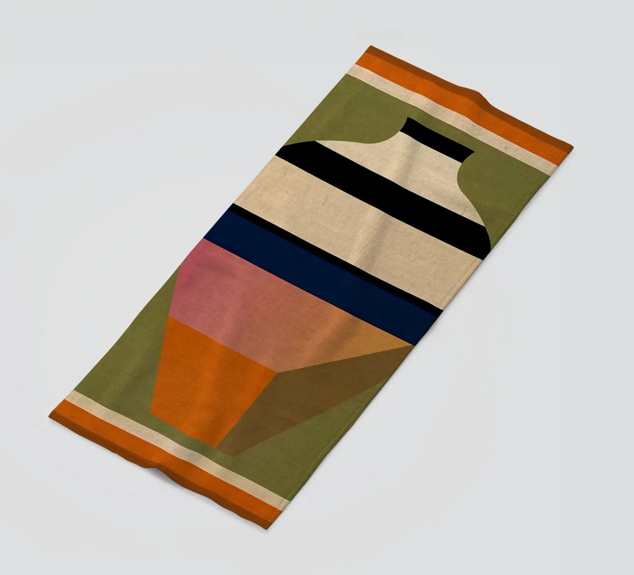 vaso strisce geometriche telo mare da CourtneyStudio