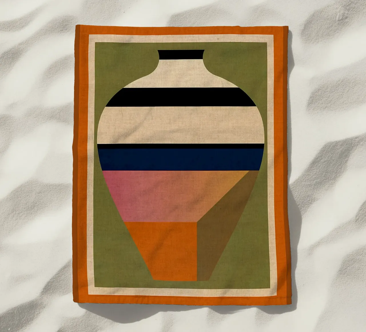 vaso strisce geometriche telo mare da CourtneyStudio