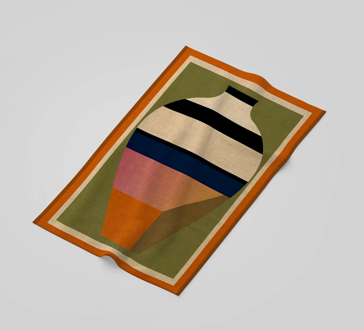 vaso strisce geometriche telo mare da CourtneyStudio