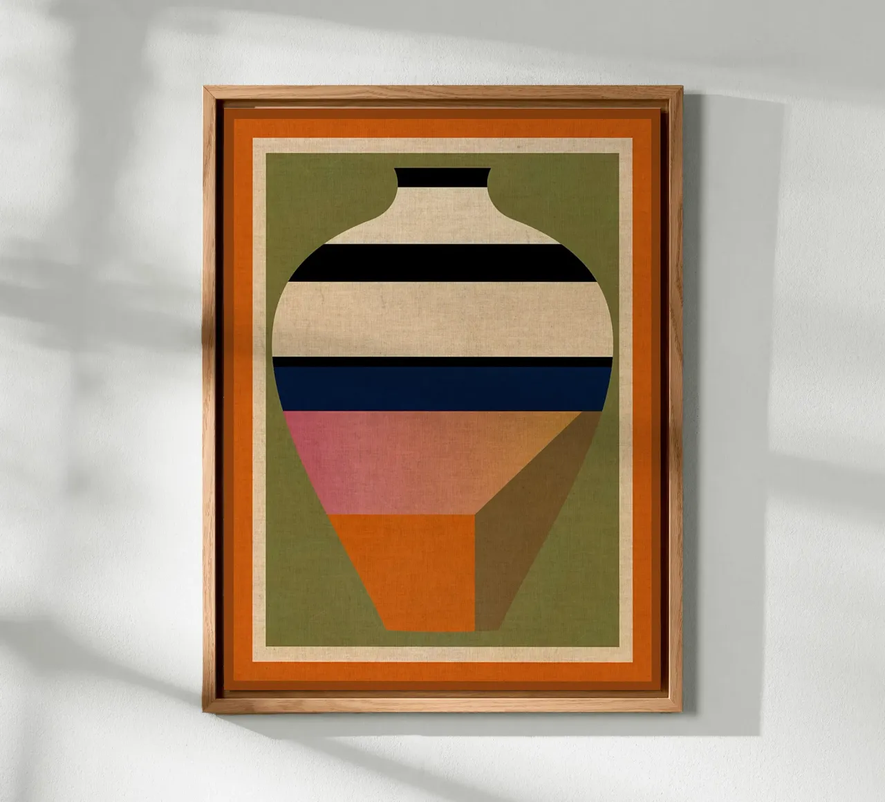 vaso strisce geometriche alluminio dibond da CourtneyStudio