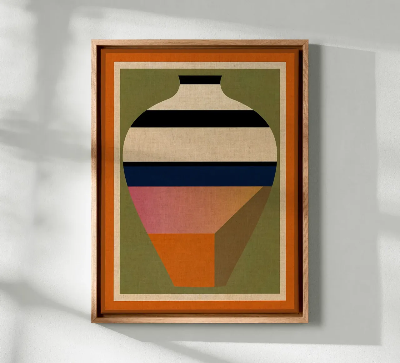 vaso strisce geometriche tela da CourtneyStudio