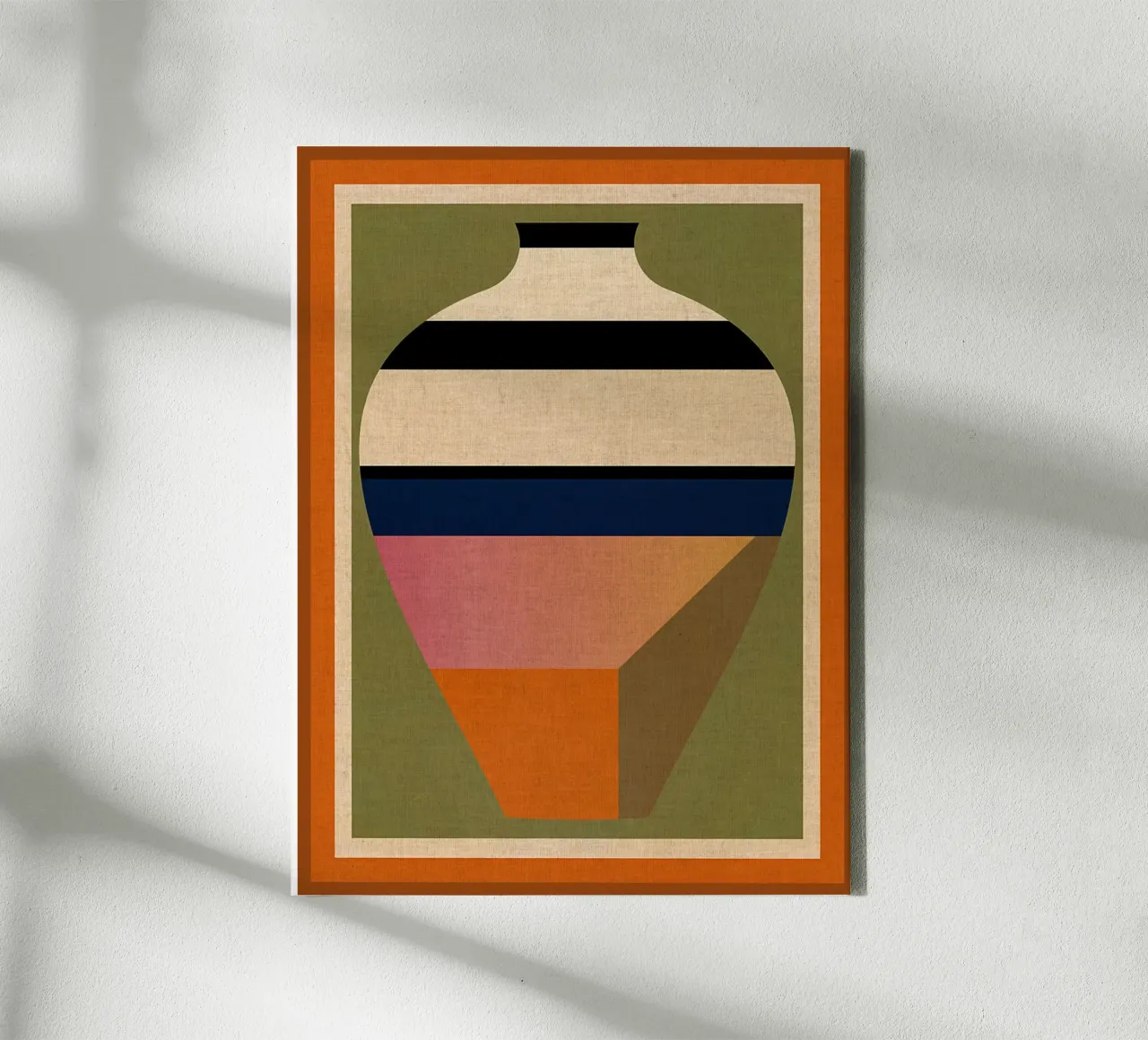 vaso strisce geometriche tela da CourtneyStudio