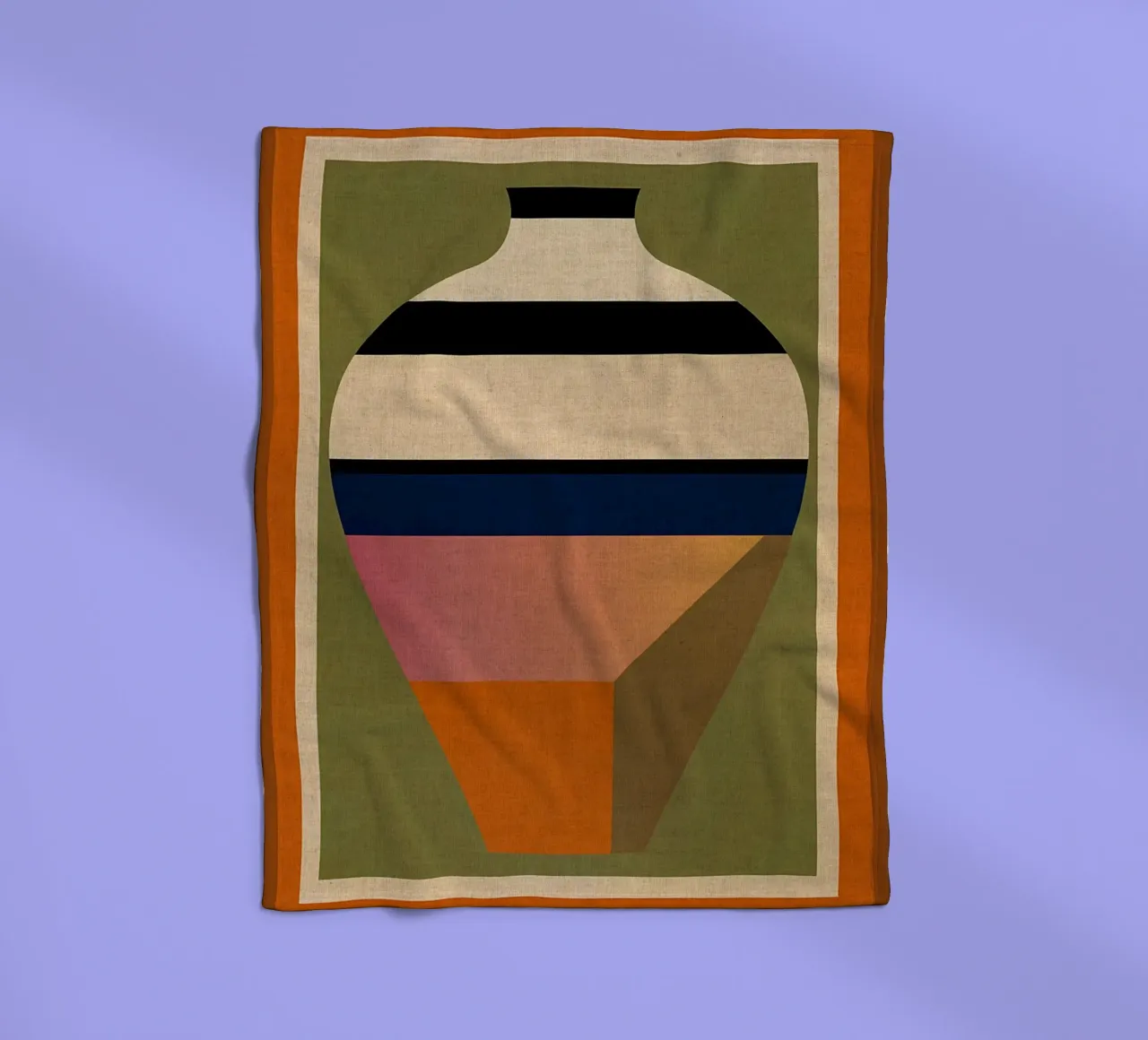 vaso strisce geometriche coperta in pile da CourtneyStudio