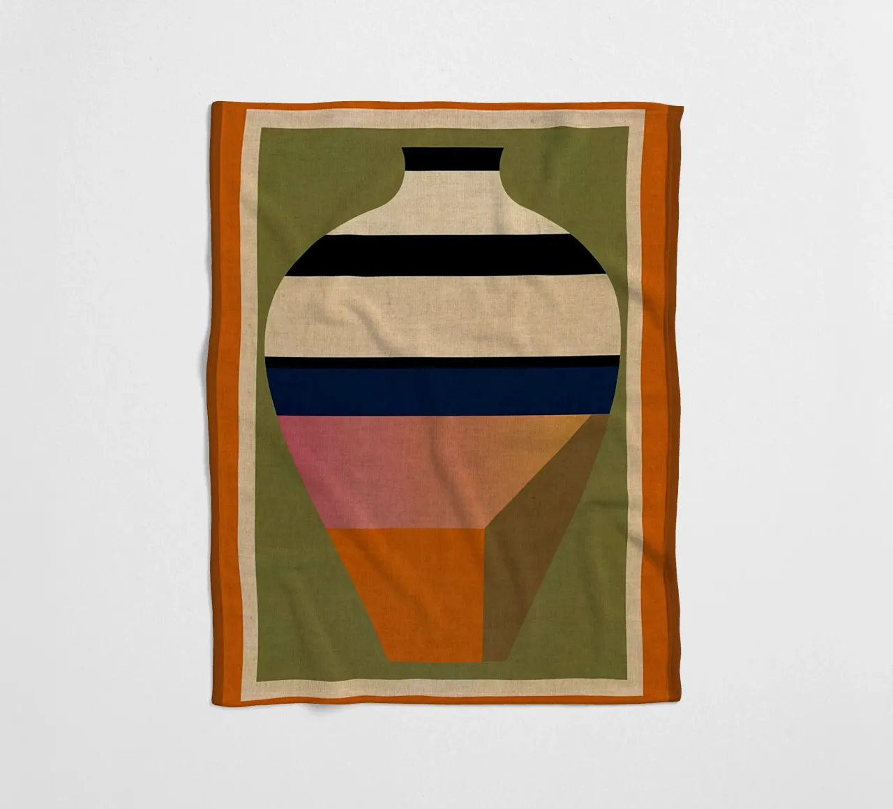 vaso strisce geometriche coperta in pile da CourtneyStudio