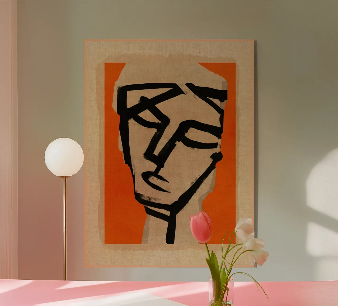 volto ritratto espressione astratta plexiglass da CourtneyStudio