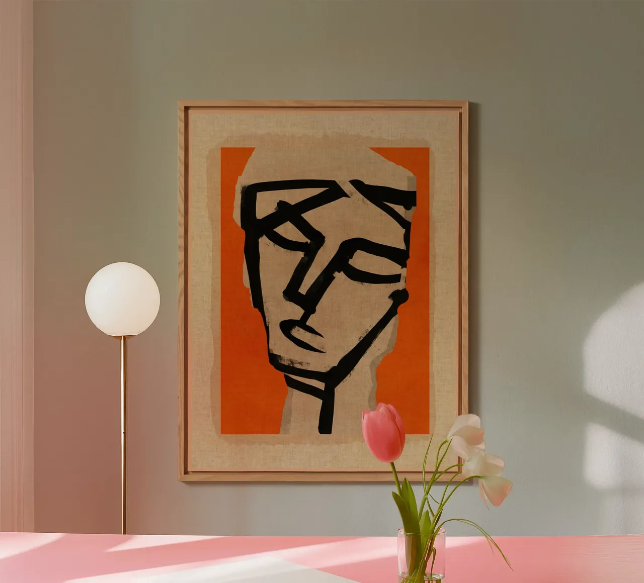 volto ritratto espressione astratta alluminio dibond da CourtneyStudio