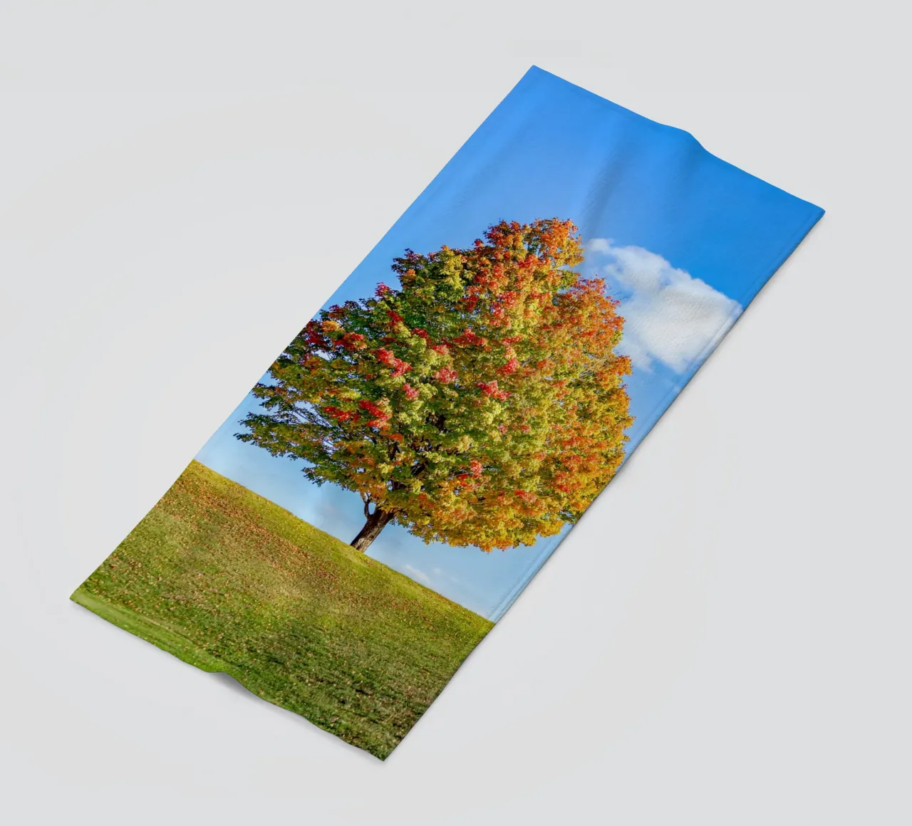 foliage leaves beach towel by Histrol