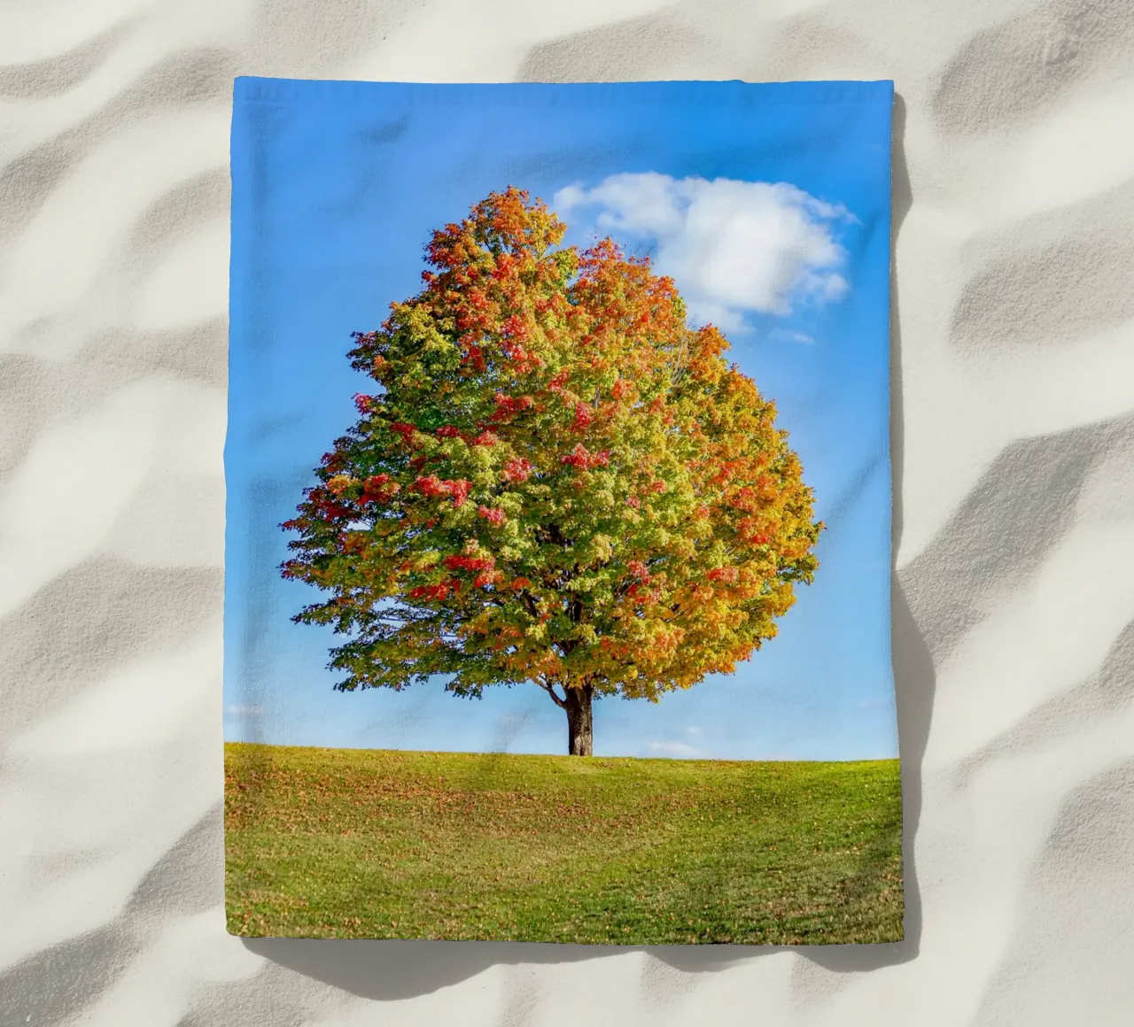 foliage leaves beach towel by Histrol