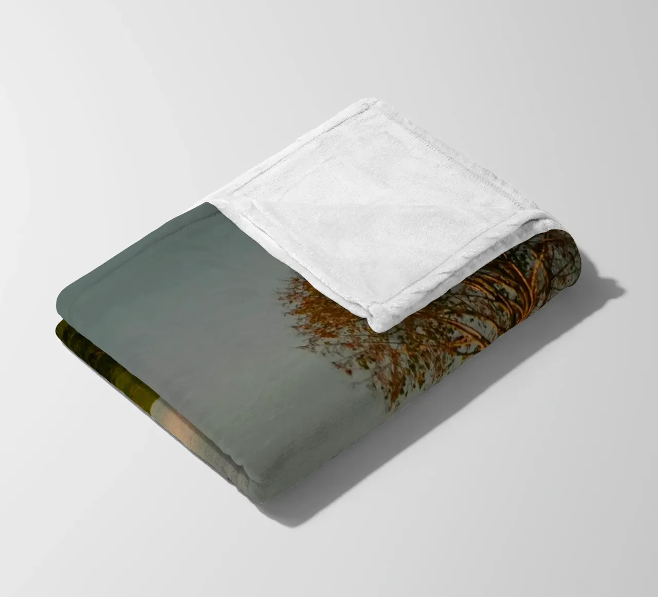 minimalist scene open space fleece blanket by Histrol