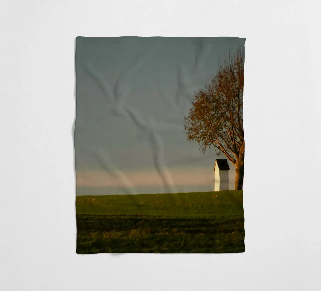 minimalist scene open space fleece blanket by Histrol