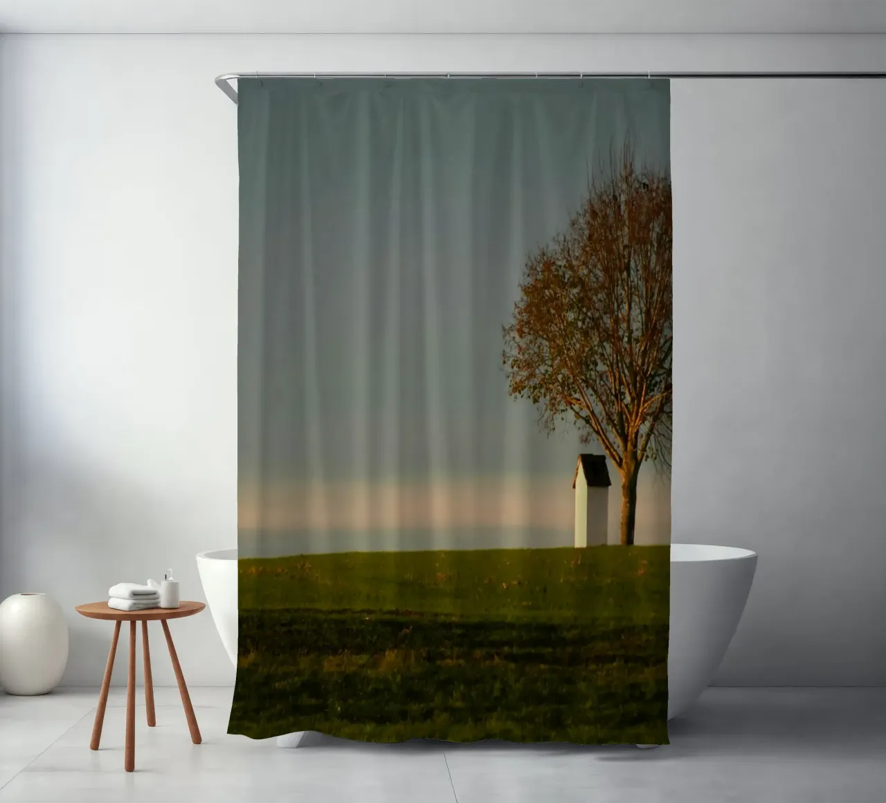 minimalist scene open space tenda da doccia da Histrol