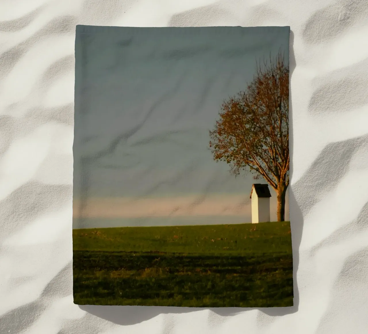 minimalist scene open space beach towel by Histrol