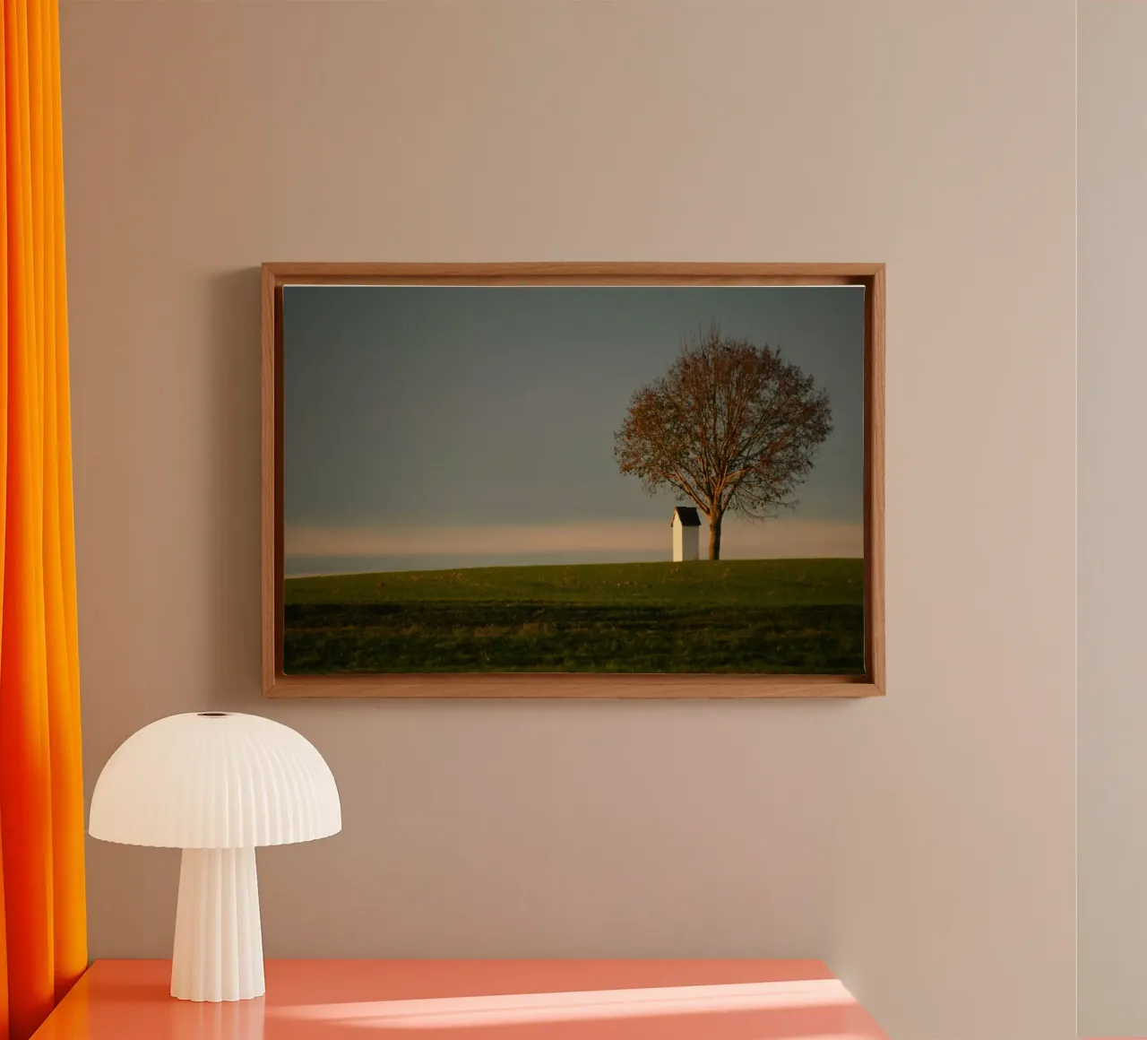 minimalist scene open space tela da Histrol