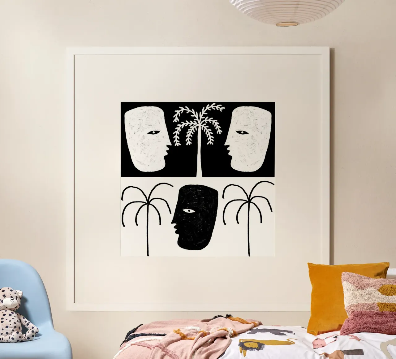 Yearning-i poster con telaio in plastica da Shatha Al Dafai