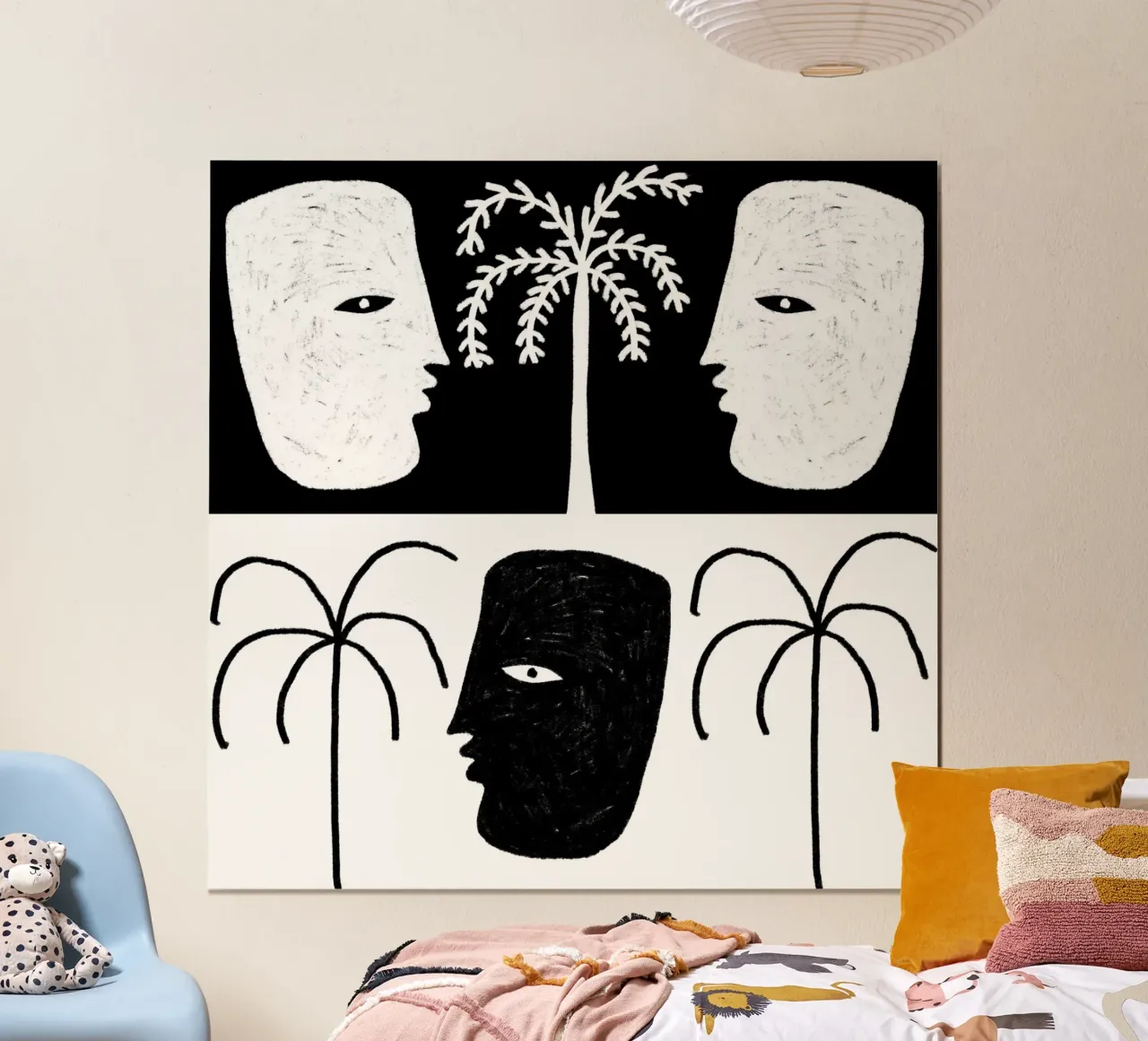 Yearning-i poster con telaio in plastica da Shatha Al Dafai