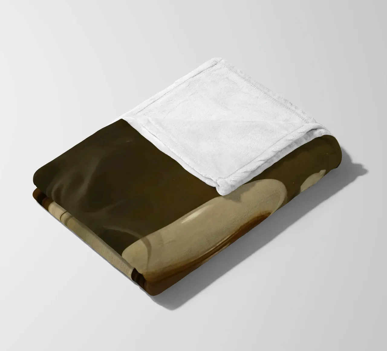 Tazza da caffè con vapore appoggiata su un piattino in un ambiente caldo coperta in pile da DesignDoodle