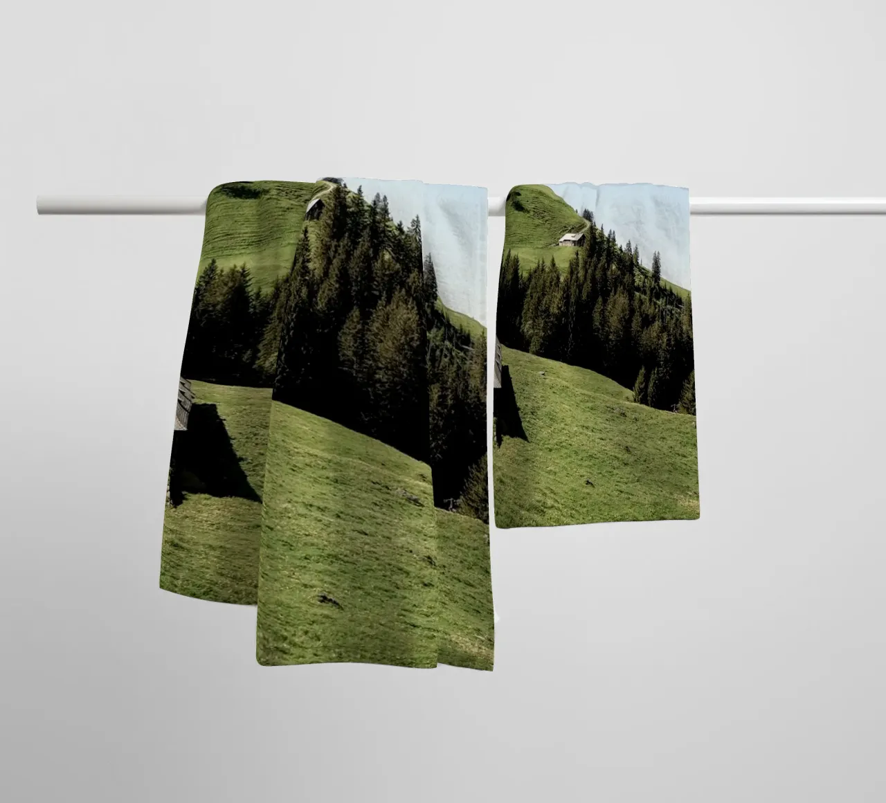 pasture meadow woodland towel by Histrol