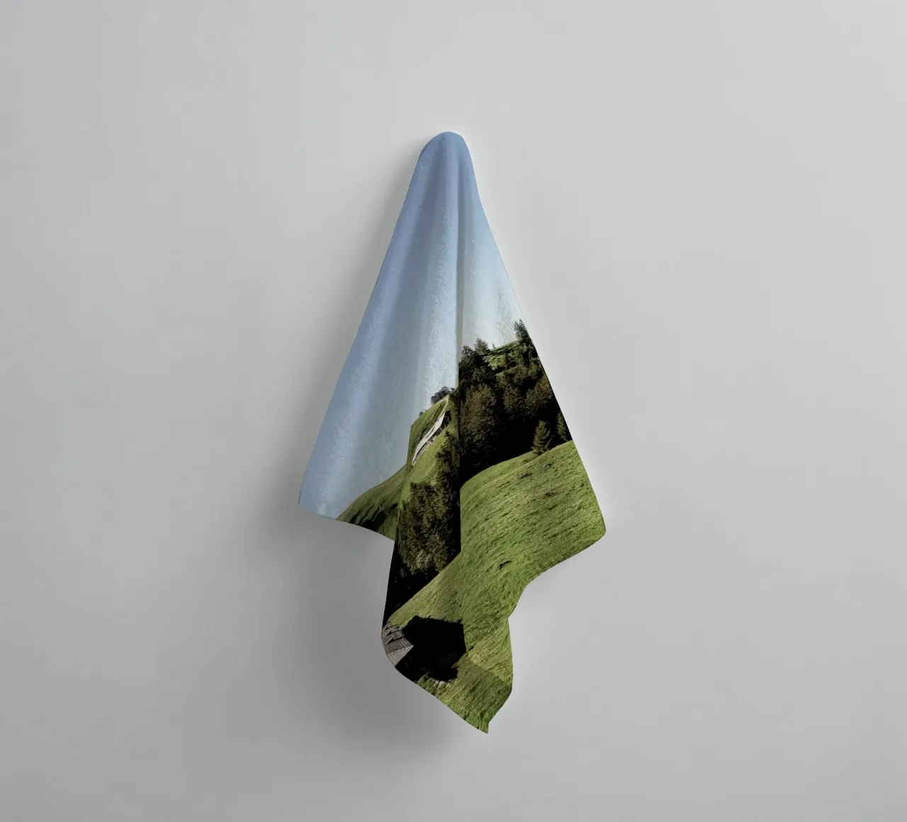 pasture meadow woodland towel by Histrol