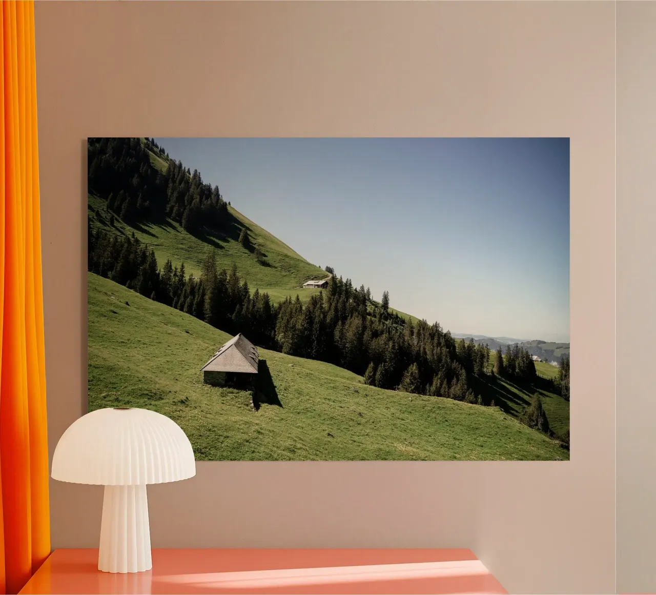 pasture meadow woodland acrylic glass by Histrol