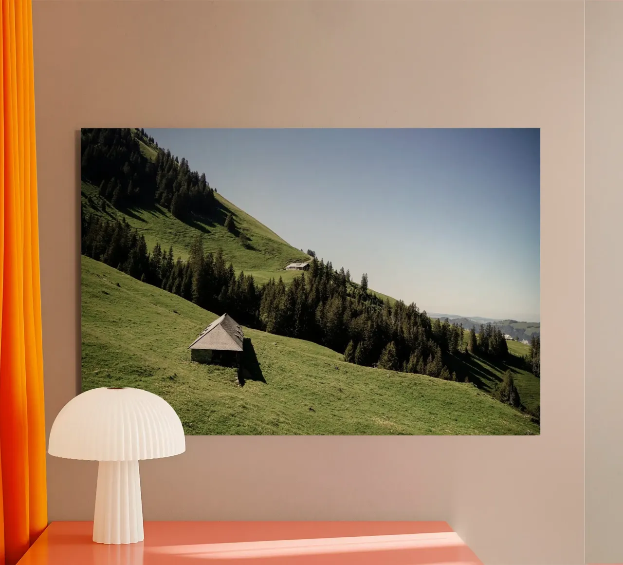 pasture meadow woodland alu-dibond by Histrol