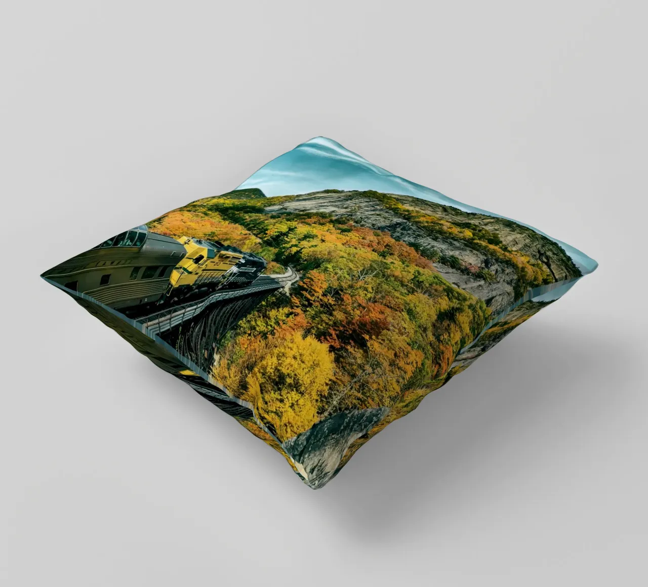 valley travel transportation decorative cushion by Histrol