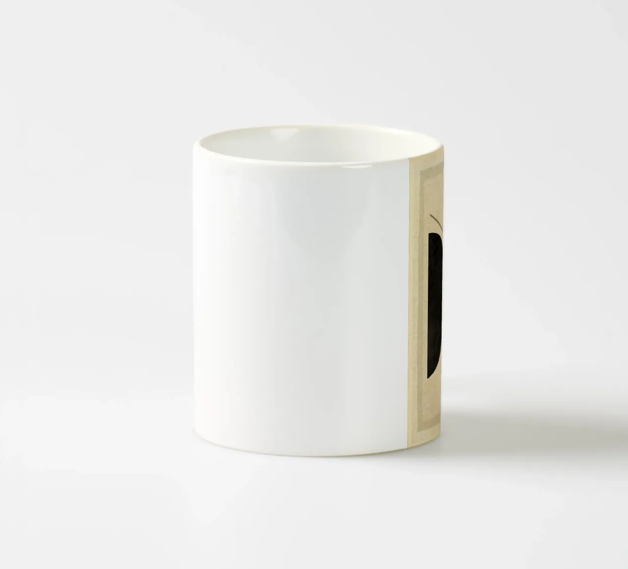 Moderne abstracte minimale vormen keramische mok van Edson Studio