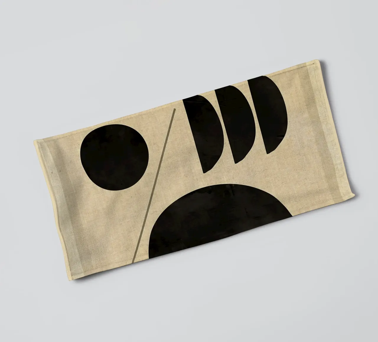Moderne abstracte minimale vormen badhanddoek van Edson Studio