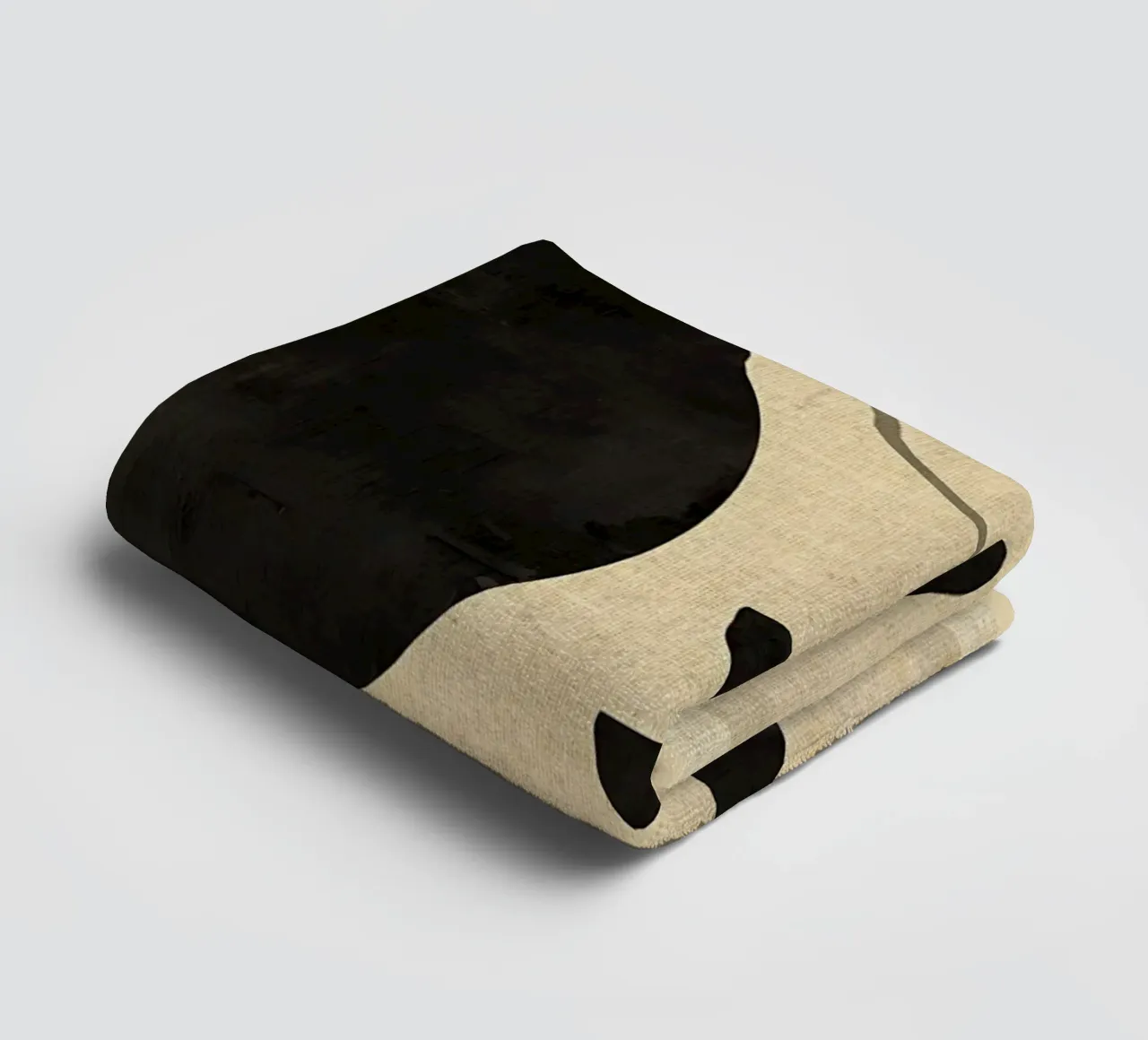 Moderne abstracte minimale vormen badhanddoek van Edson Studio