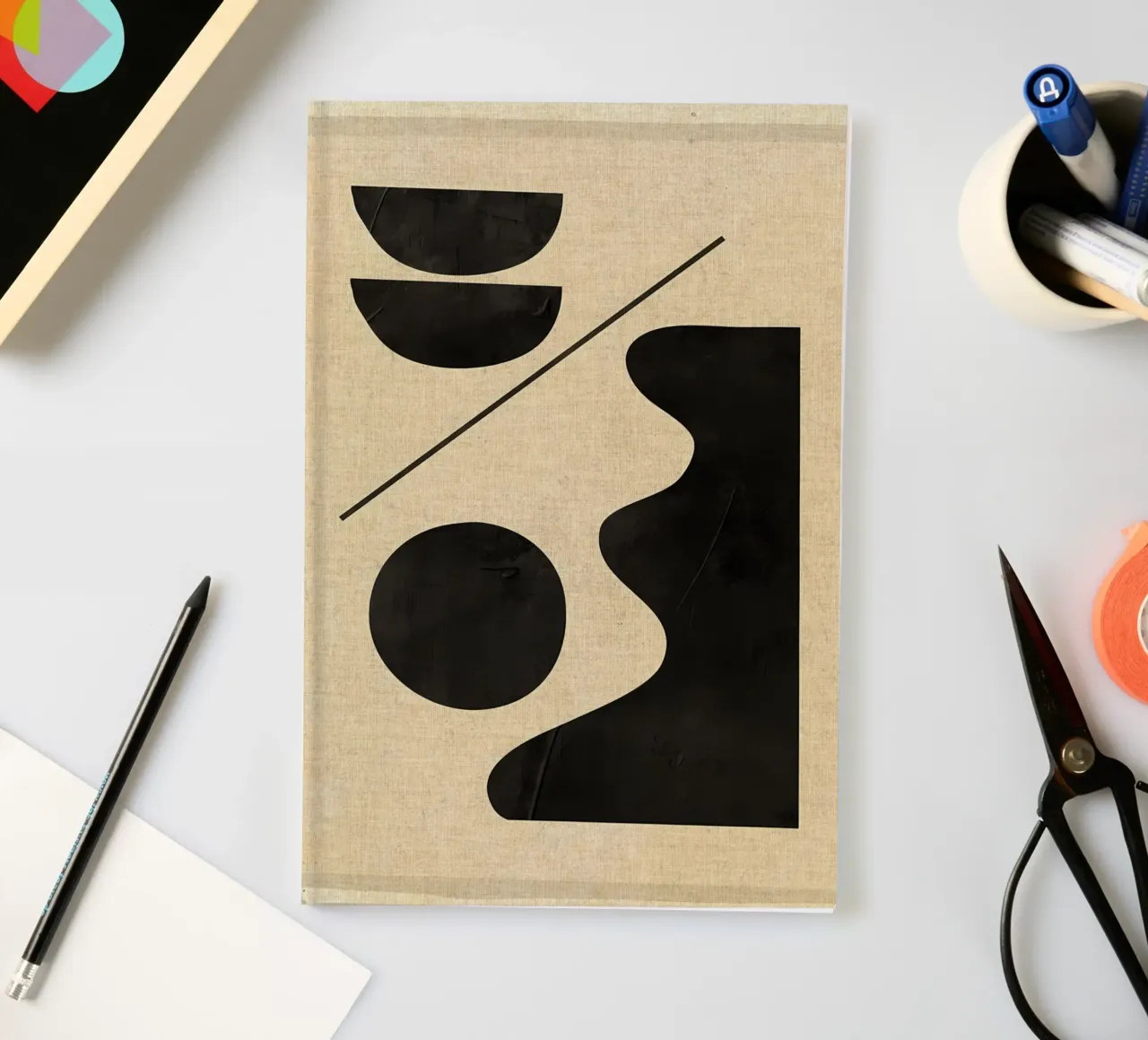 Modern Abstract Minimal Shapes notebook by Edson Studio