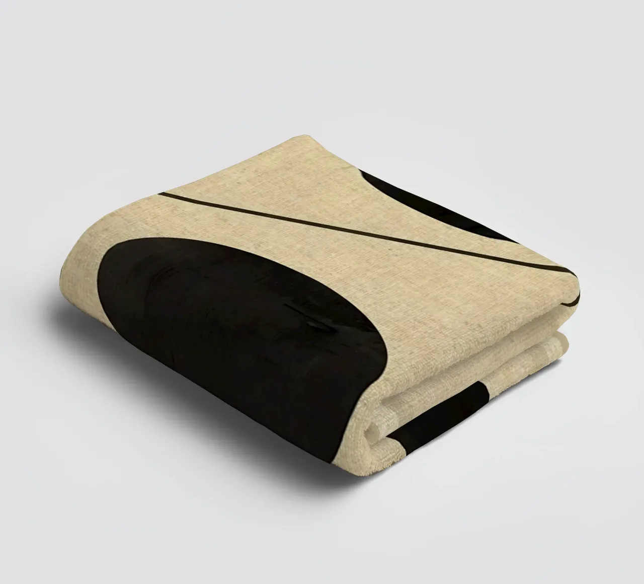 Moderne abstracte minimale vormen badhanddoek van Edson Studio