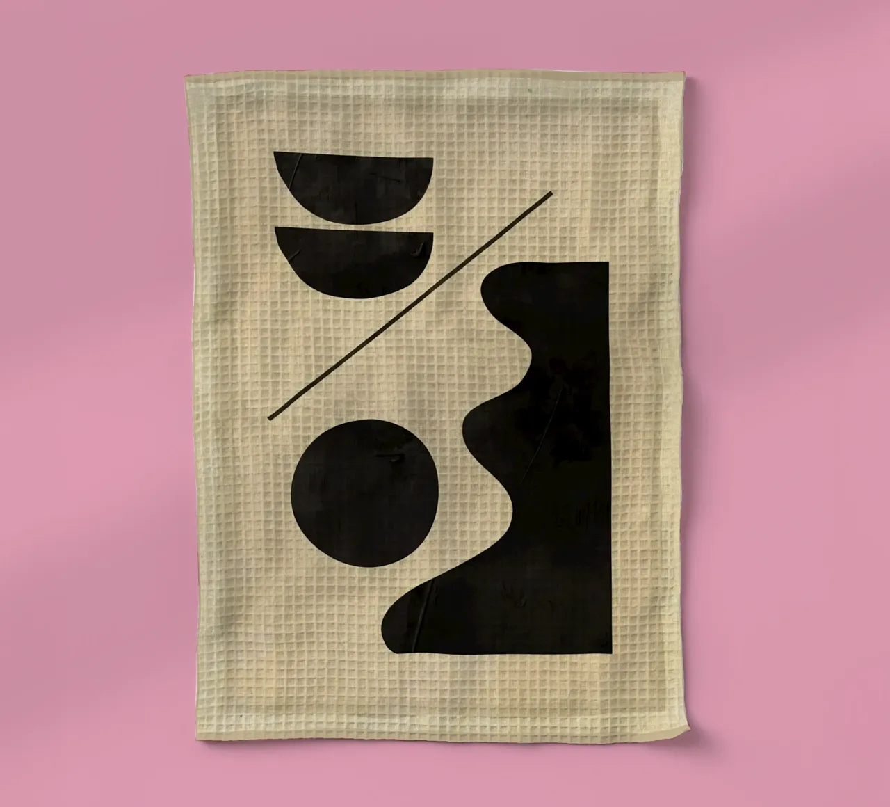 Moderne abstracte minimale vormen theedoek van Edson Studio