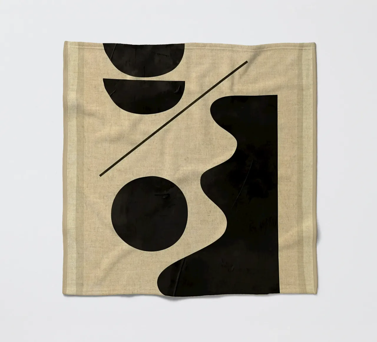 Forme astratte moderne e minimali coperta in pile da Edson Studio